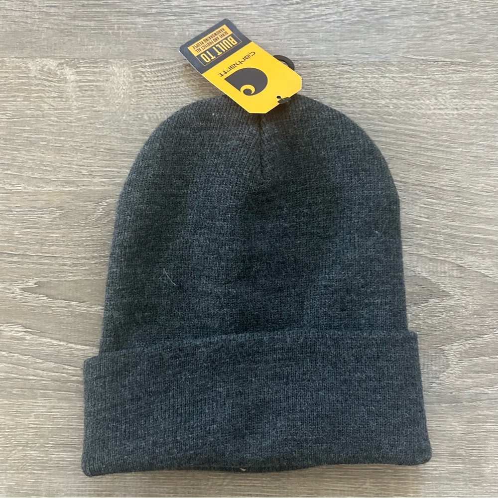 Carhartt Knit Cuffed Gray Beanie - Picture 5 of 6